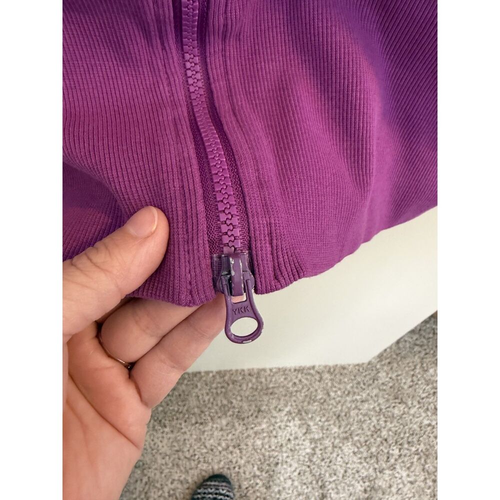 Lululemon Scuba Full-Zip Hoodie – Purple (Size 10) - Picture 6 of 8